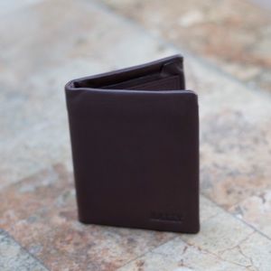 NEW Bally Tall Brown Leather Men’s Wallet